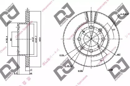 Тормозной диск DJ PARTS купить